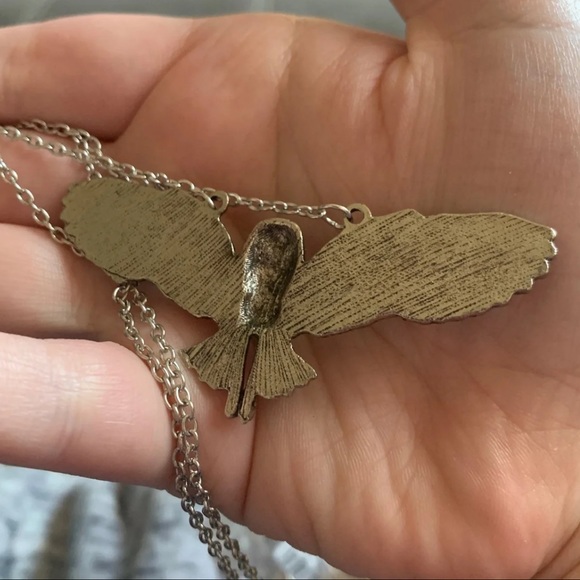 🦉 Retro Grunge Owl Moon Sky Necklace 🦉 - Picture 6 of 6